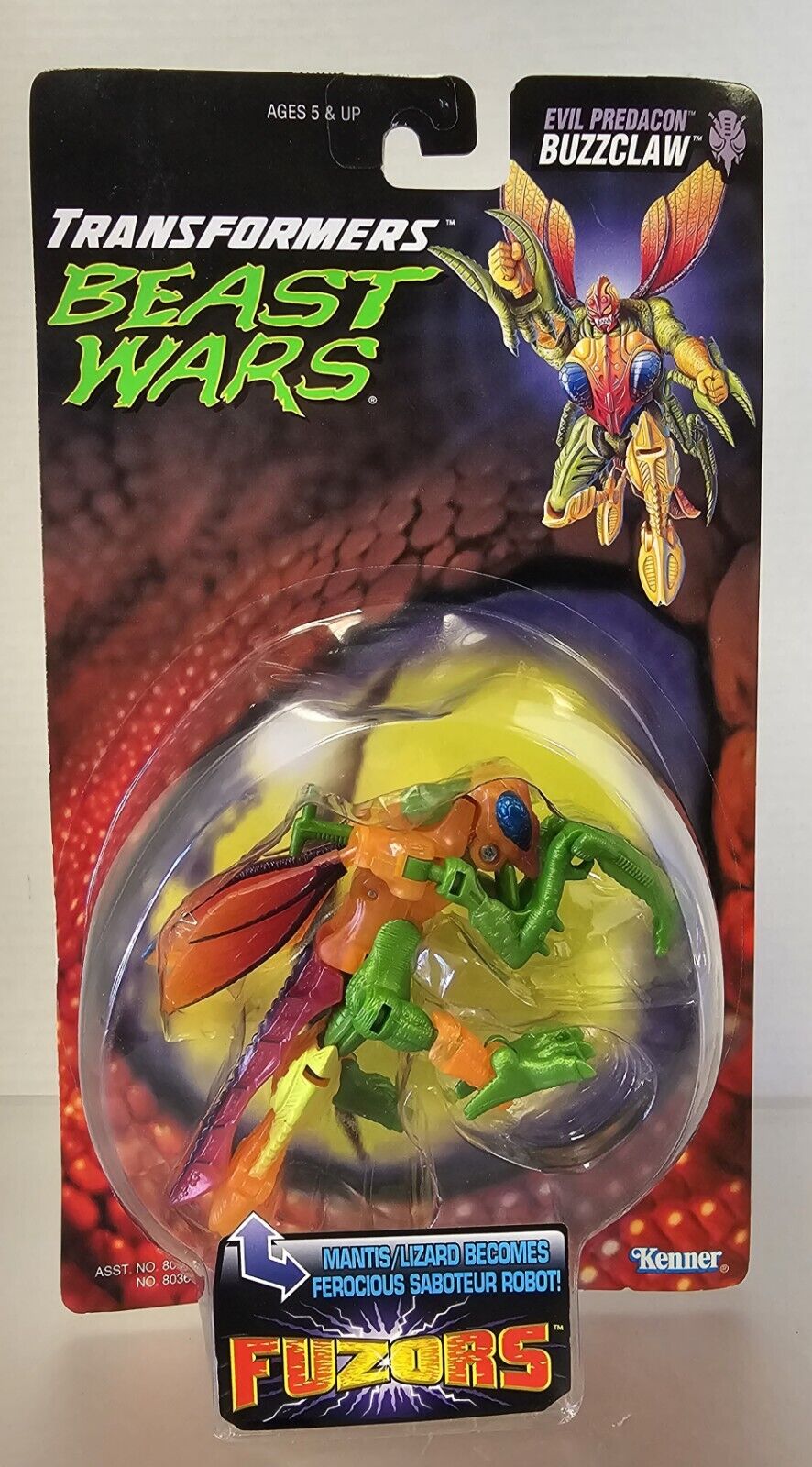 Transformers Beast Wars Fuzors Buzzclaw Sealed
