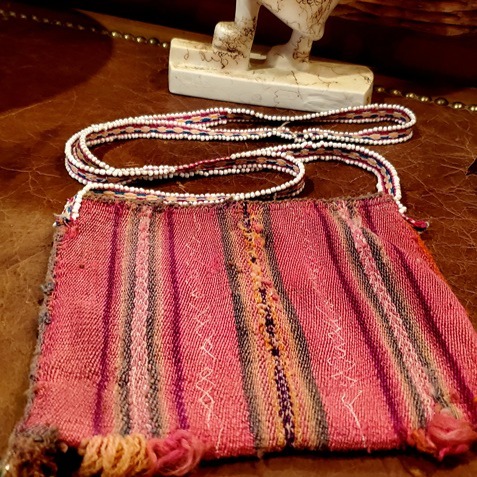 Chuspa Bag Legacy Old Textile Antique shaman, The Inca culture Old Textile