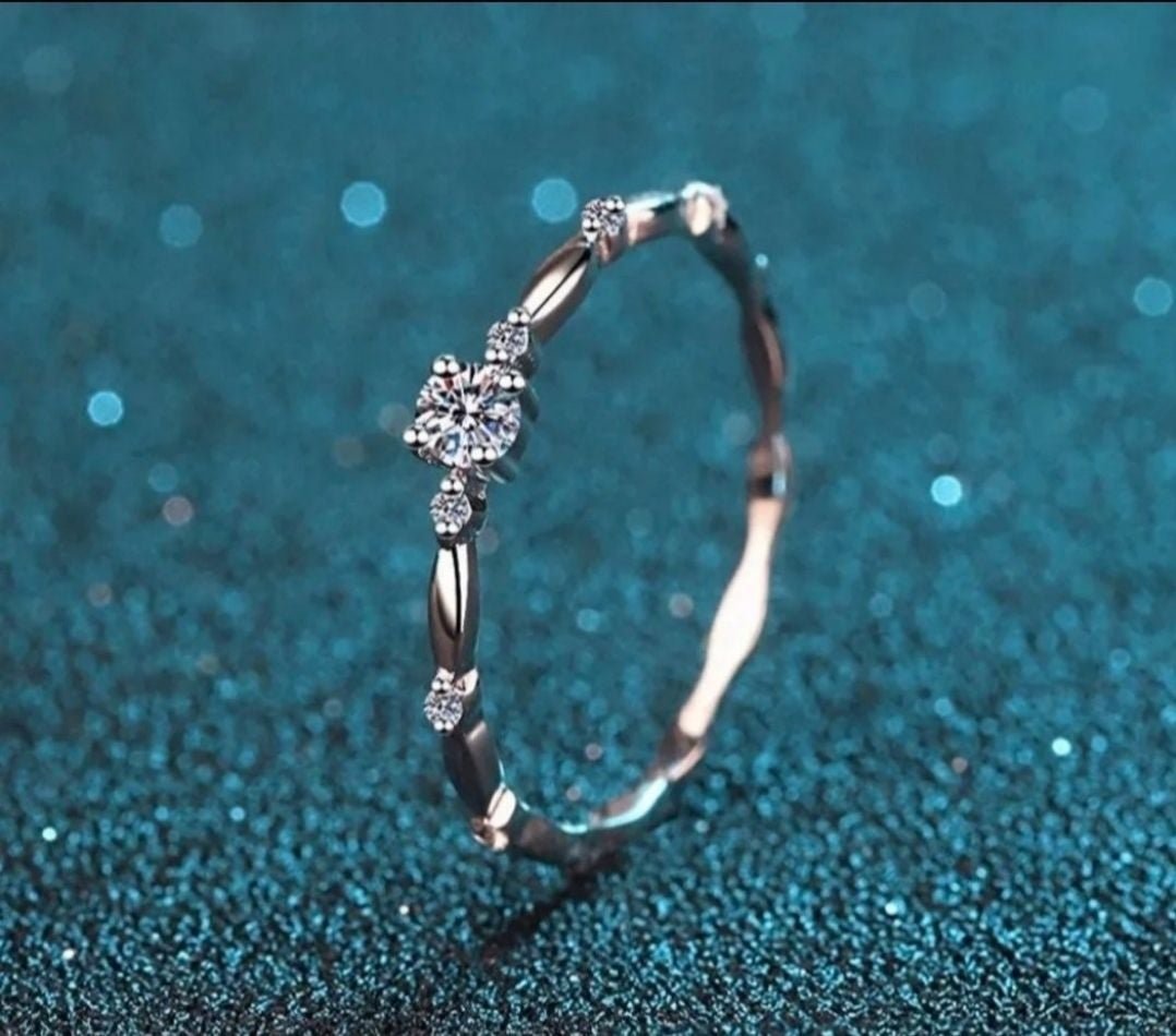 *sale* Round cut Infinity Diamond Wedding Ring band Size 4,5,6,7,8,9