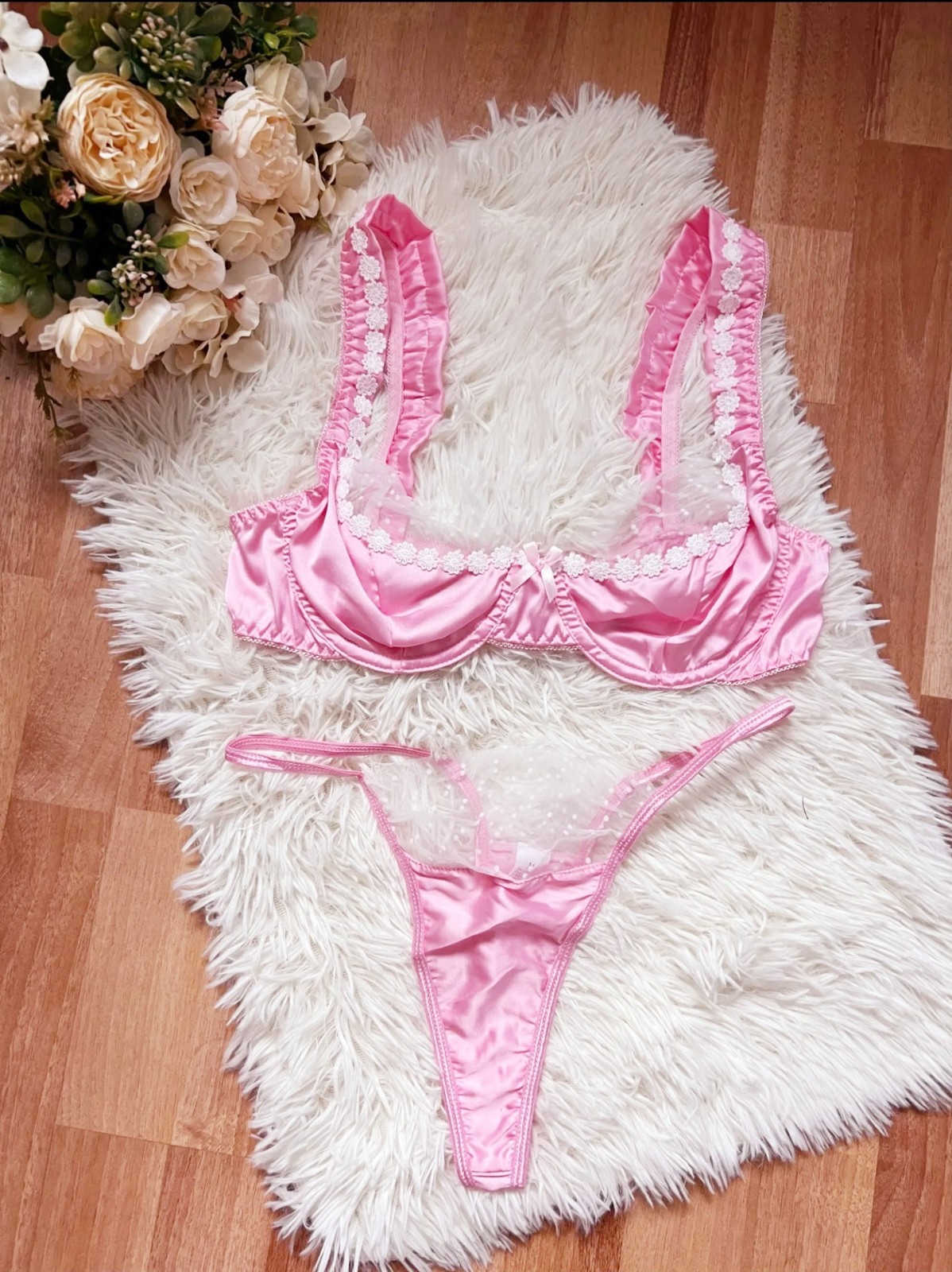 Sexy Baby pink lingerie set new