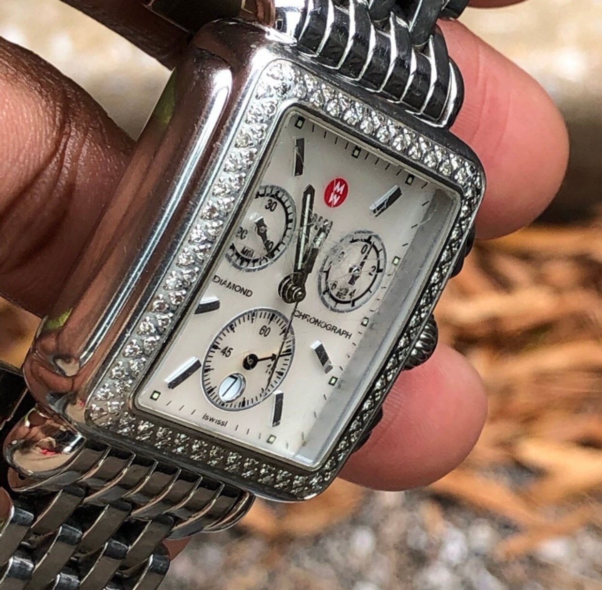 MICHELE DECO DIAMOND CHRONOGRAPH WATCH