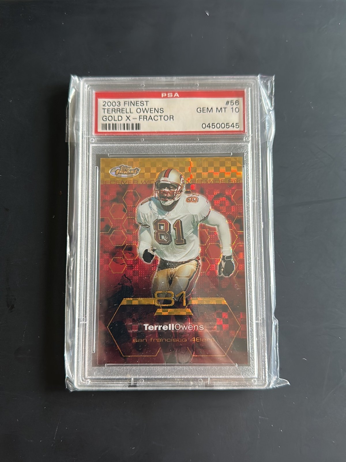Terrell Owens Finest Football Card