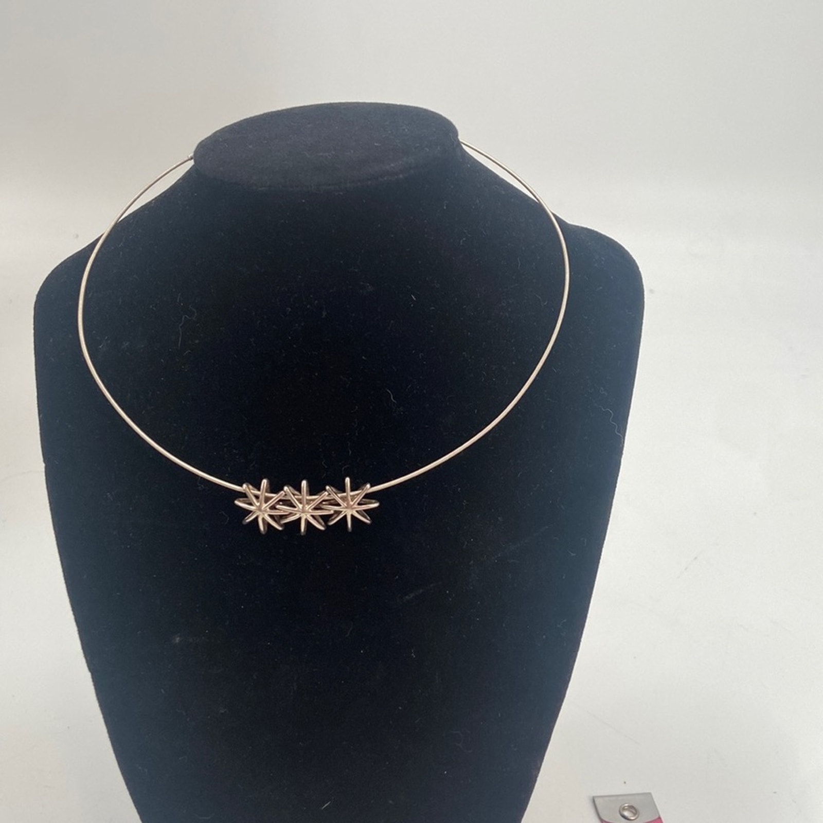 Orion 3 Star Sterling Silver Cable Choker Necklace