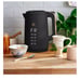 Beautiful 1.7-Liter Electric Kettle 1500 W with One-Touch Activation, Black