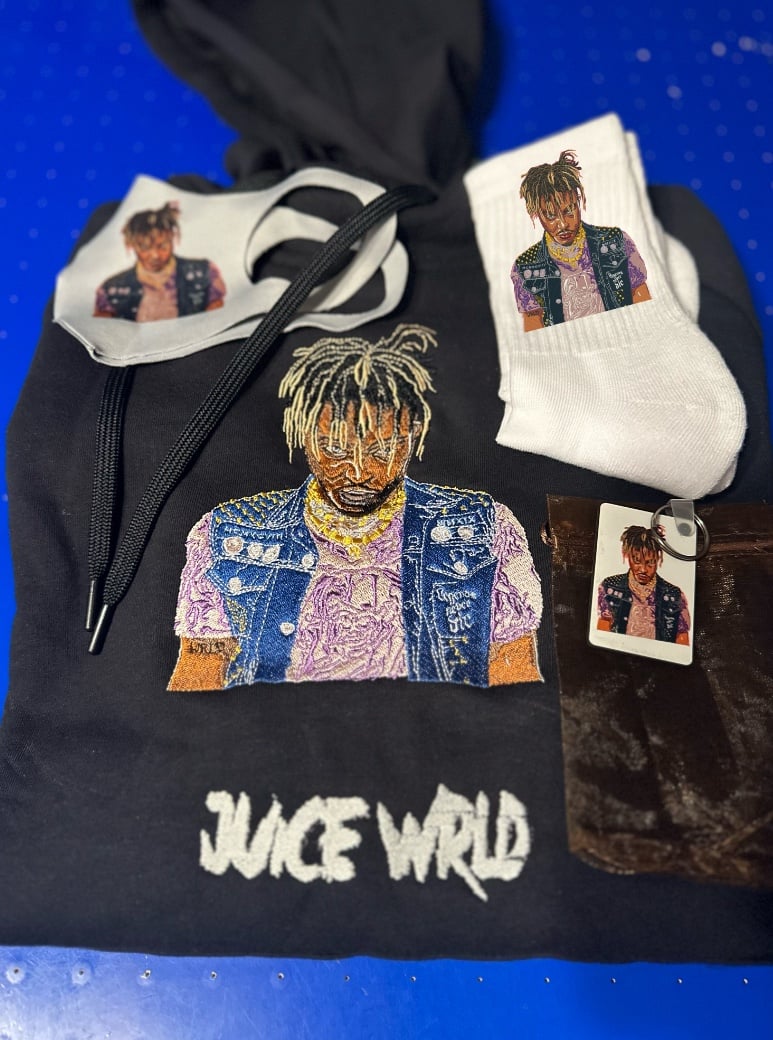 Juice Wrld Glow Hoodie set