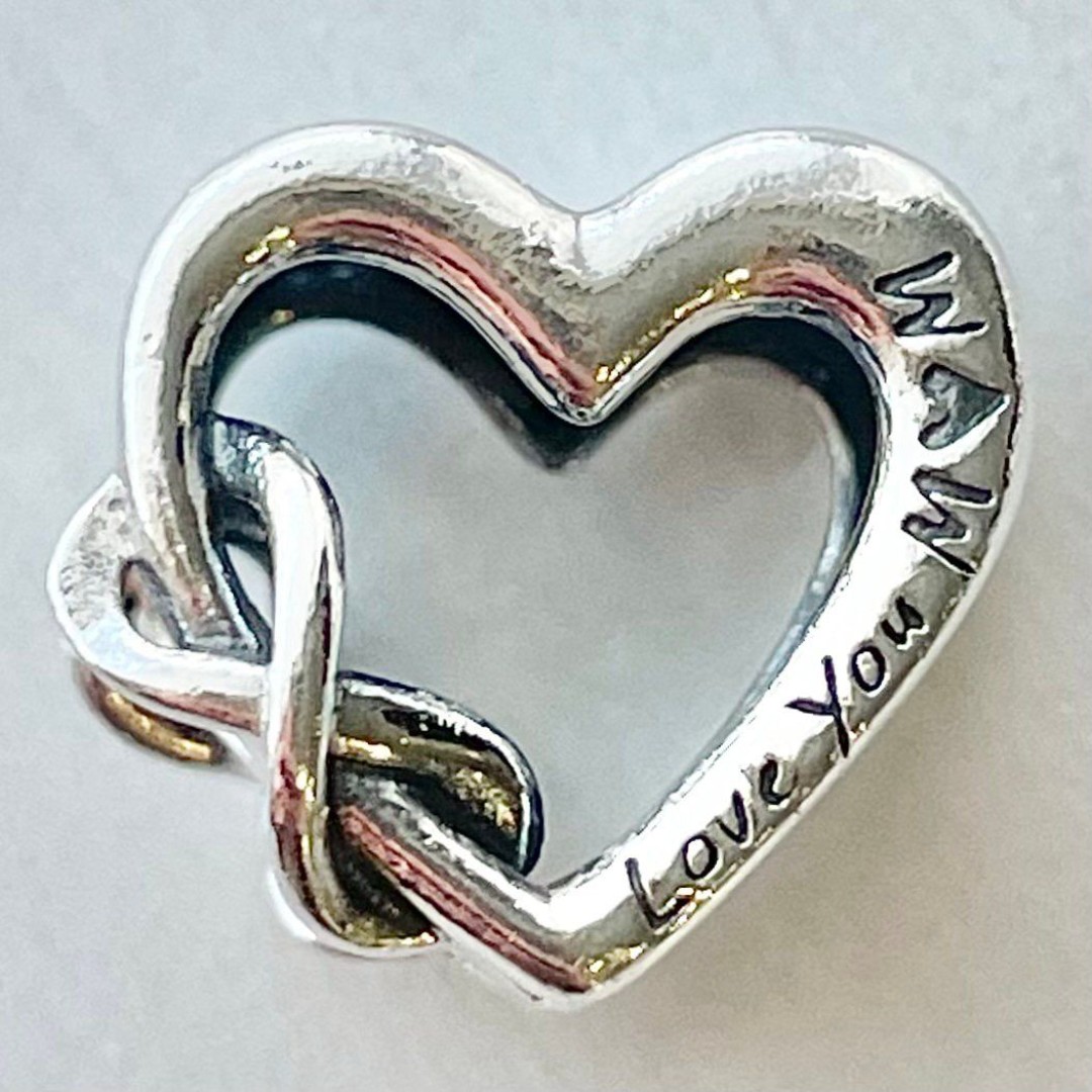 Pandora Love You Mom Infinity Heart Openwork Charm