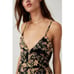 Free People Dainty Cottage Floral Linen Wide Leg One Piece Jumpsuit Size Medium