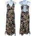 Free People Dainty Cottage Floral Linen Wide Leg One Piece Jumpsuit Size Medium