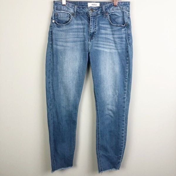 PISTOLA | Slightly Distressed Skinny Jeans Raw Edge Hem Women’s Size 29