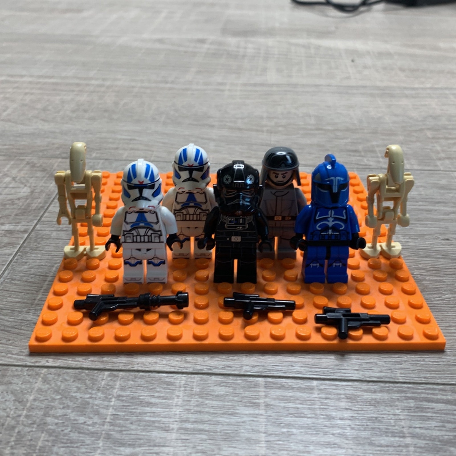 LEGO Star Wars Minifigure Lot Tie Fighter Pilot Clone Trooper Battle Droids