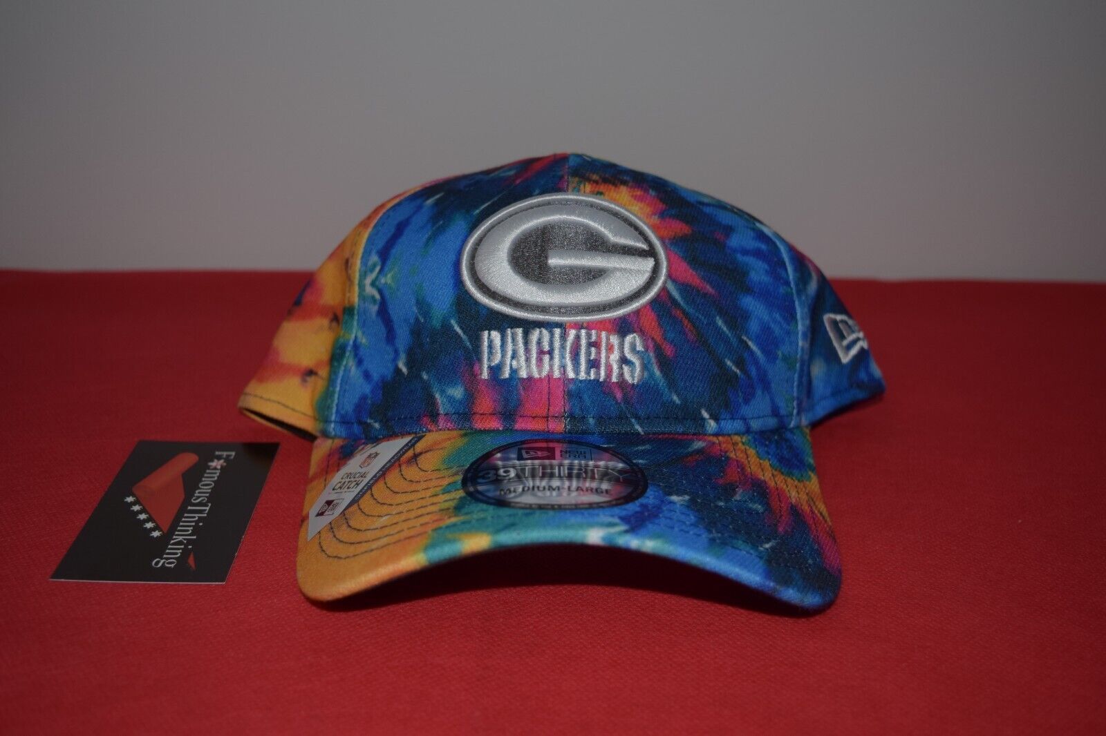 NFL New Era Green Bay Packers Crucial Catch Stretch Fitted M/L RARE Not Vintage