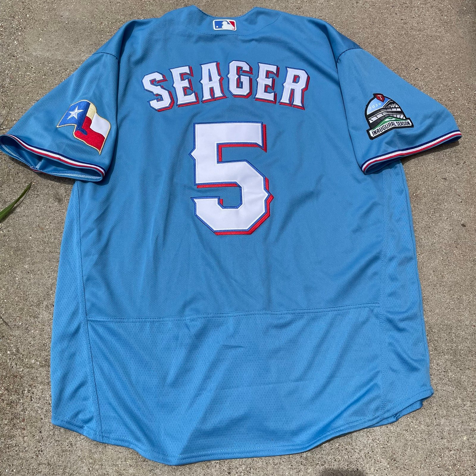 Nike 2020 Texas Rangers Corey Seager #5 Inaugural Season Baseball Jersey 56