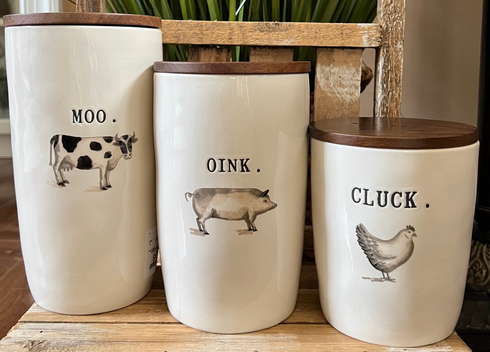 New Rae Dunn Farmhouse Canister Cellar Bundle