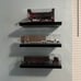 Floating Shelves, Wall Mounted Rustic Wood Shelves Set of 3, 16in