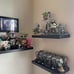 Floating Shelves, Wall Mounted Rustic Wood Shelves Set of 3, 16in