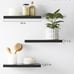 Floating Shelves, Wall Mounted Rustic Wood Shelves Set of 3, 16in