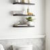 Floating Shelves, Wall Mounted Rustic Wood Shelves Set of 3, 16in