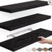 Floating Shelves, Wall Mounted Rustic Wood Shelves Set of 3, 16in