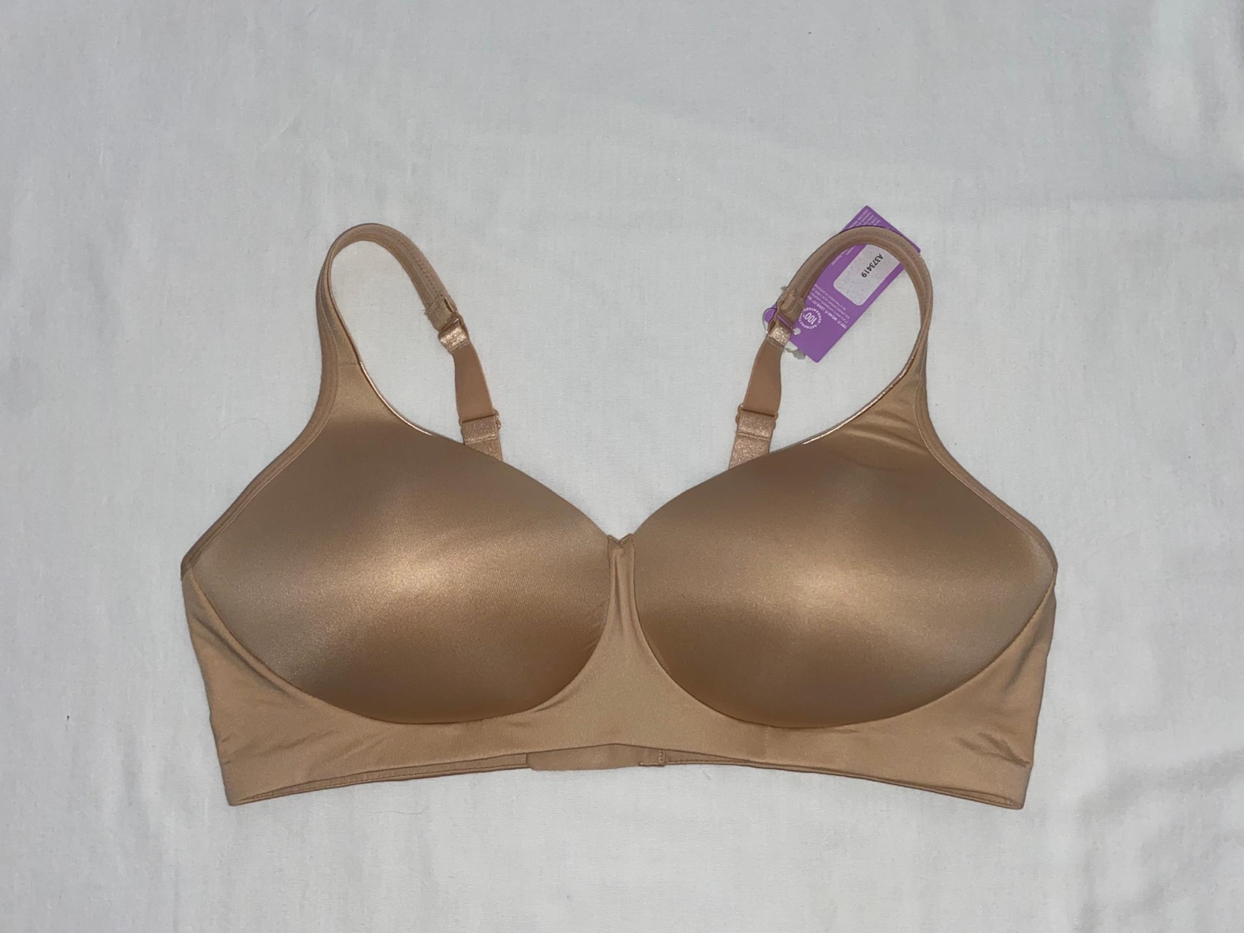 NWT Jockey Forever Fit Bra Full Coverage Molded Cup Wirefree 2XL Light Beige