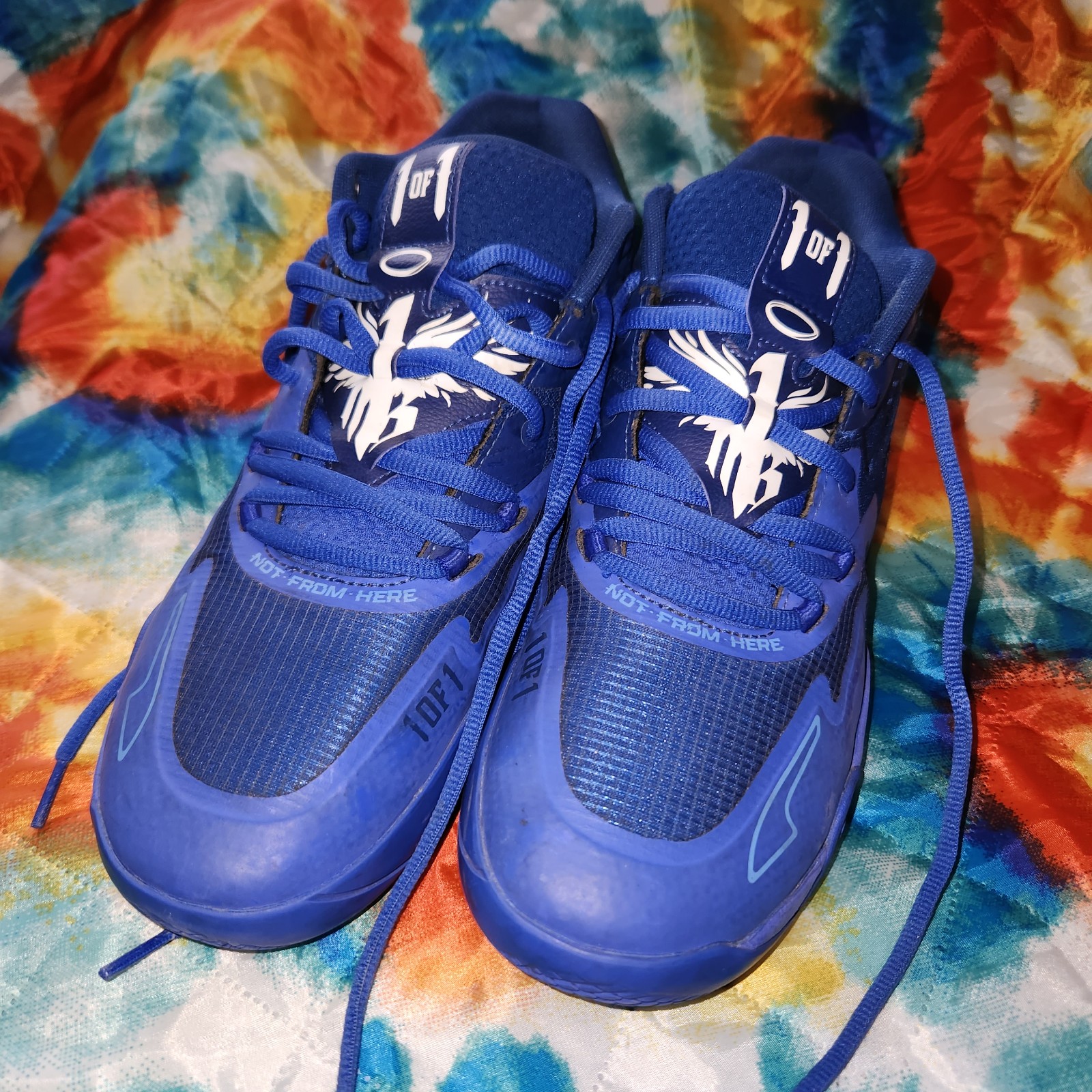 New PUMA MB.01 Mid Mens Size 10 LaMelo Melo Team Colors Blazing Blue
