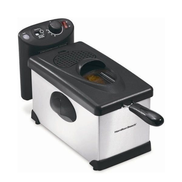 New Hamilton Beach Stainless Steel Deep Fryer 12 Cup Oil Capacity New In Box