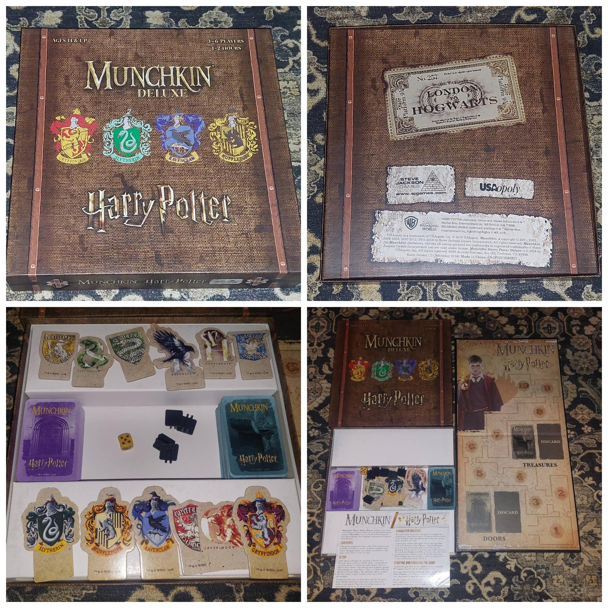 2018 Harry Potter Munchkin Deluxe Board Game by Steve Jackson Games