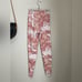 Beach Riot Sport Orange White Marble High Rise Leggings, Size Medium