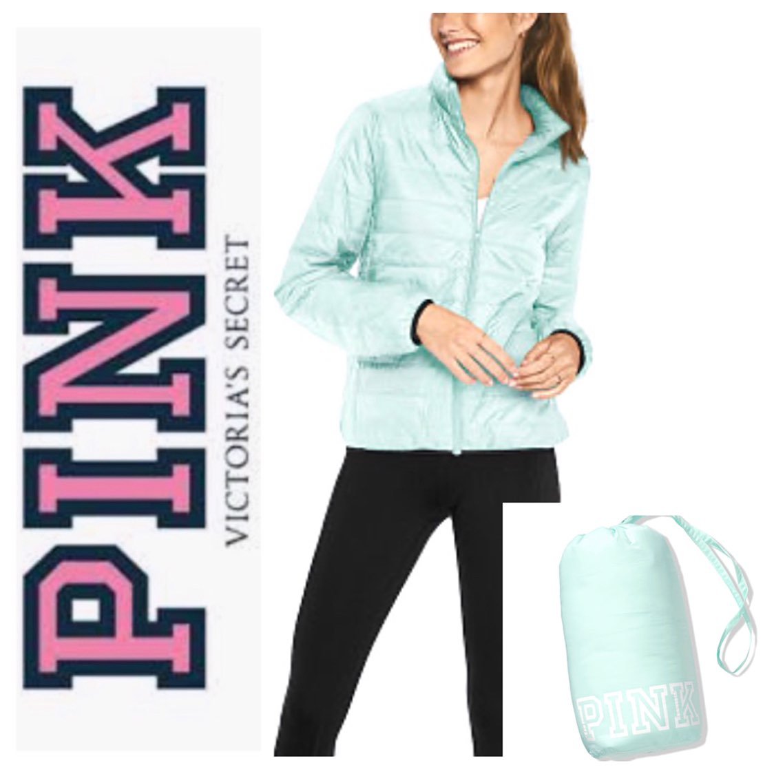 NEW PINK Victoria's Secret PUFFER JACKET