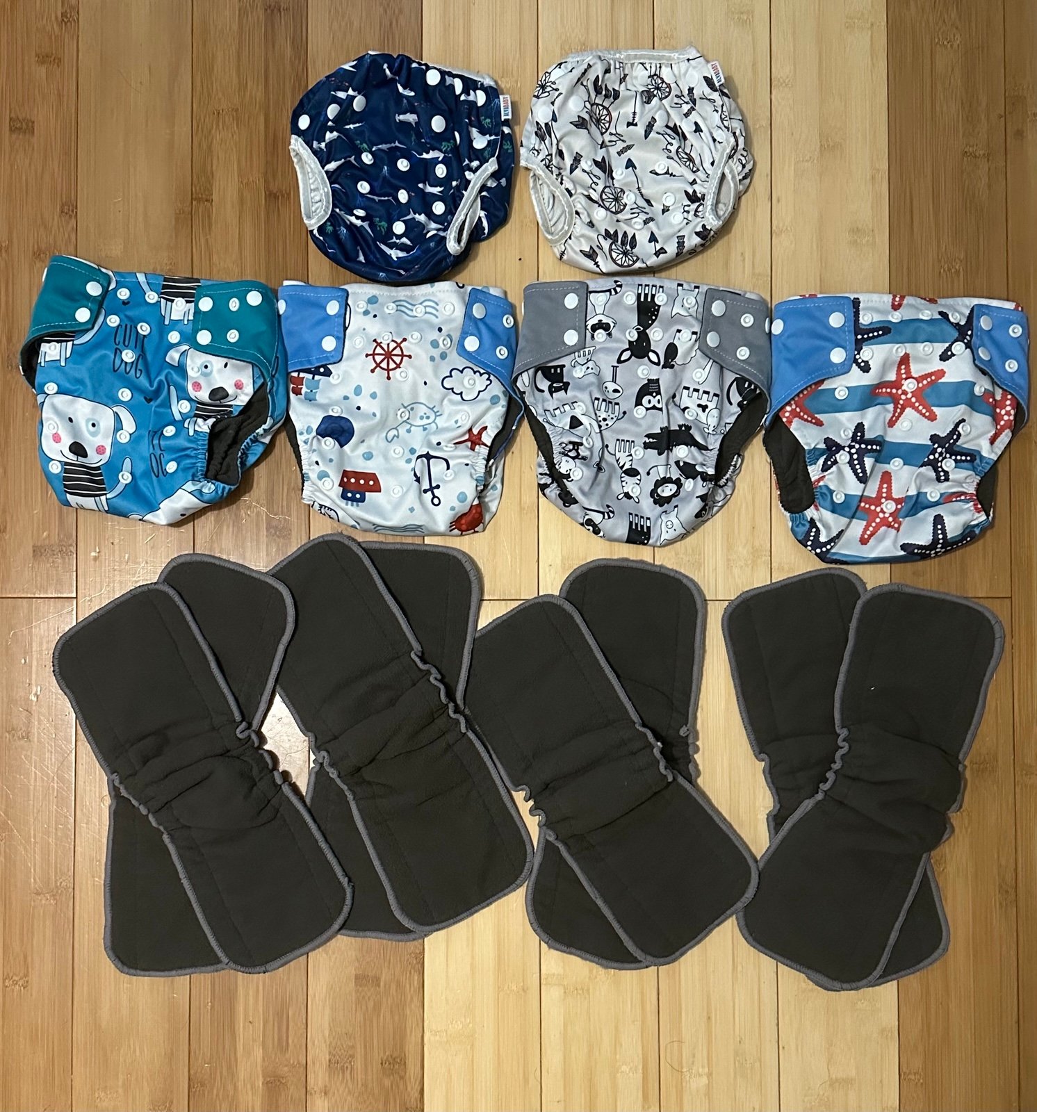 Cloth diapers and Cloth inserts Bundle