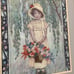Rebecca's Portrait Vintage Crewel Framed