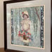 Rebecca's Portrait Vintage Crewel Framed