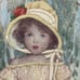 Rebecca's Portrait Vintage Crewel Framed