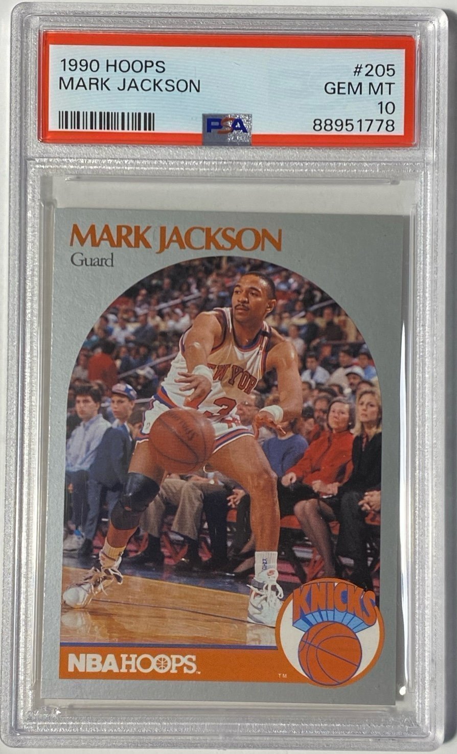 1990 Hoops Mark Jackson Menendez Brothers in Background #205 GEM MINT PSA 10