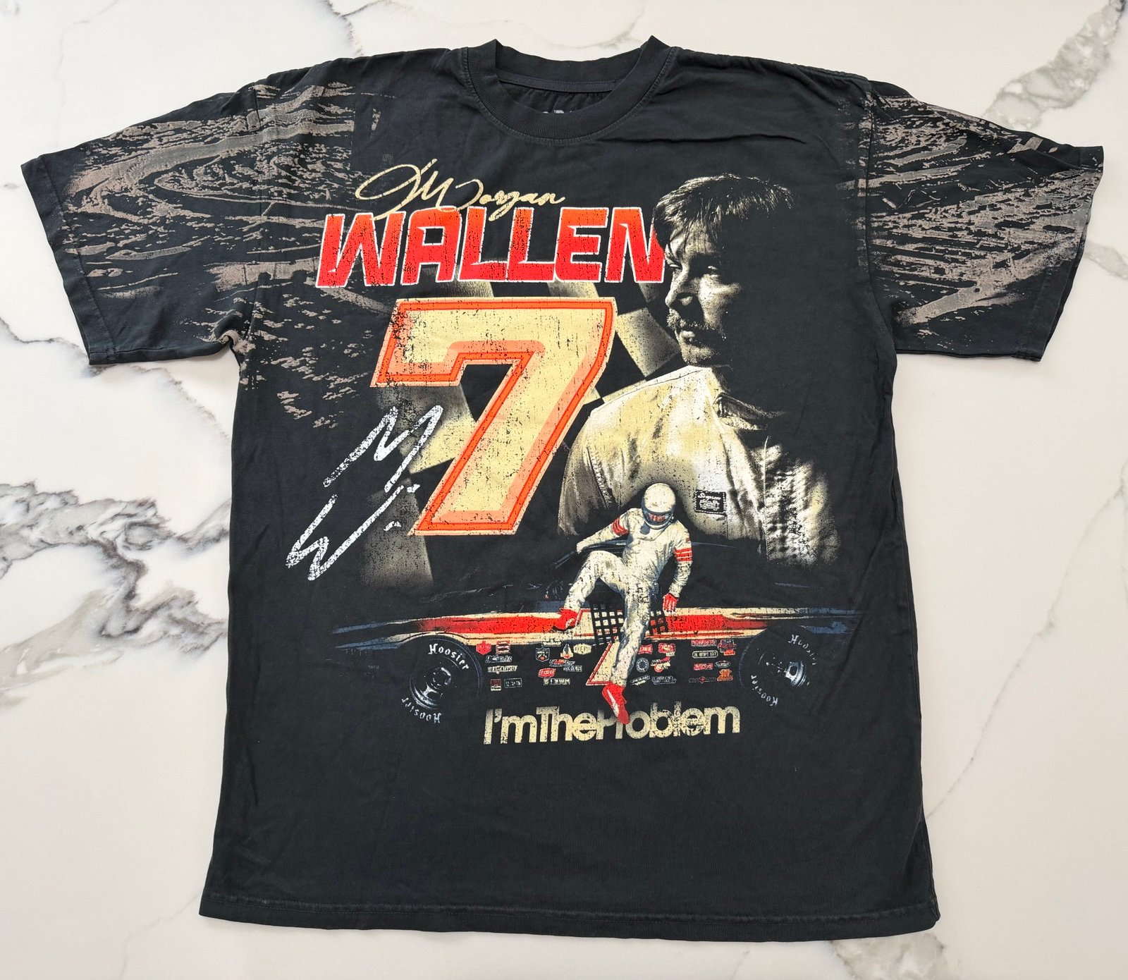 Official Morgan Wallen Stock Car Shirt (Limited Edition) Sz Large New SOLD OUT