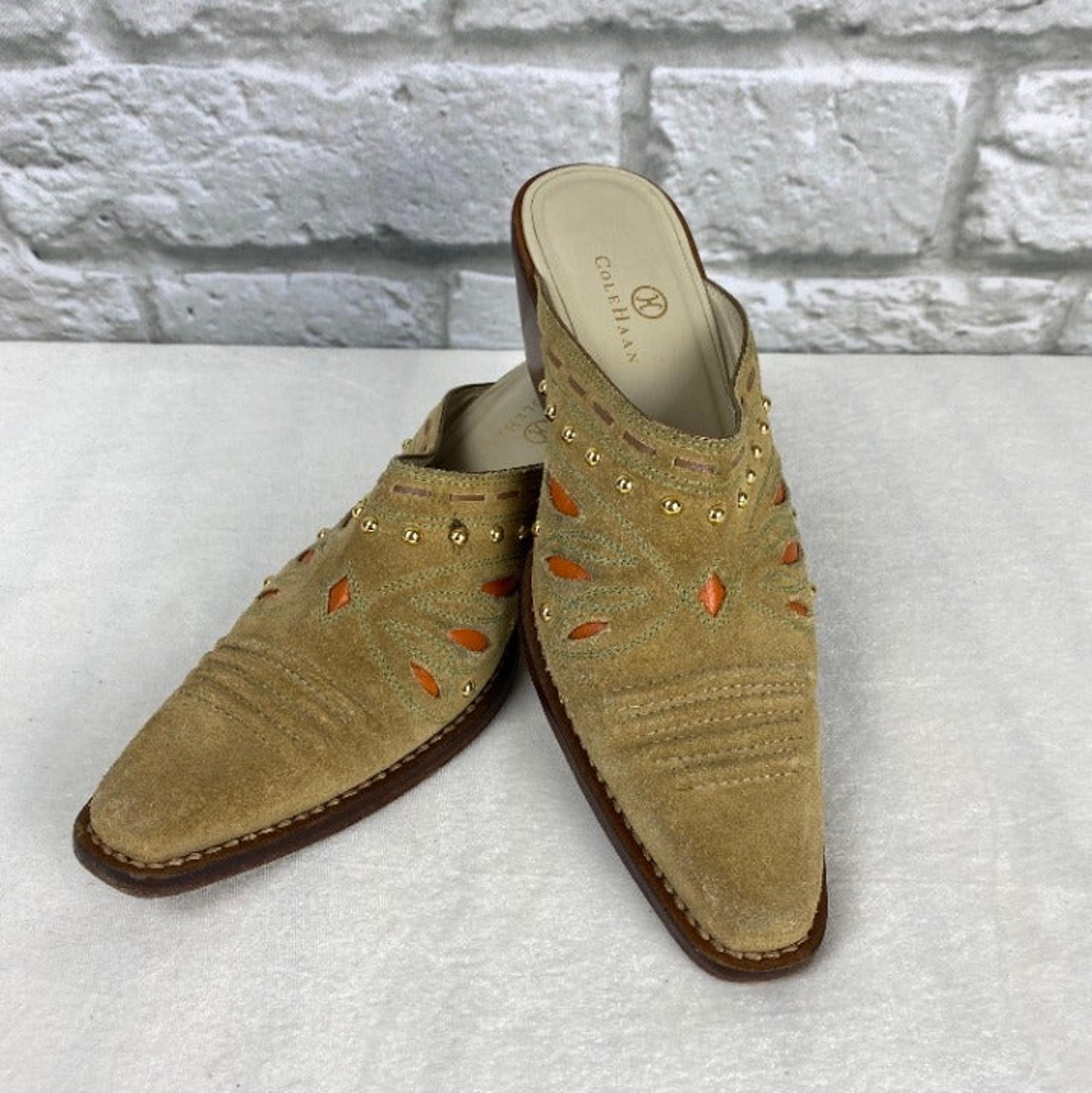 Cole Haan 'Morgan' Tan Suede Mules