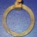 4 Vintage Art Deco Mid-Century Design Round Circle Drawer Pulls Handles K4280