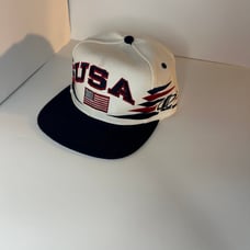 Team USA 1996 Vintage Logo Authentic White Snapback Hat