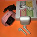 Rose gold & Iced White music tech set