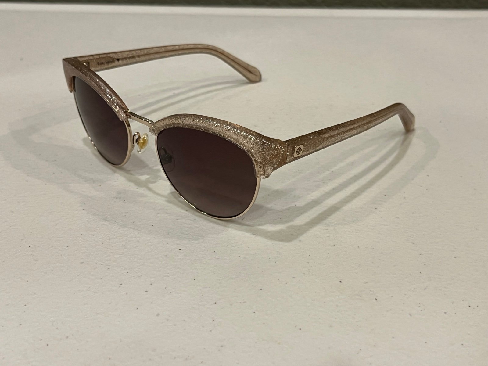 Kate Spade Glitter Cat Eye Sunglasses Kacee Rose Gold