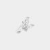 Silver Butterfly Nose Ring Clip Cuff Jewelry Rhinestone Crystal Accessories