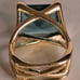 Gold-Filled Blue Zirconia Gemstone Ring, Size 7