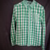 Button up long sleeve plad shirt