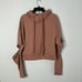 Alo Yoga Peak Pink Crop Cutout Elbow Hoodie