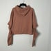 Alo Yoga Peak Pink Crop Cutout Elbow Hoodie