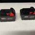 MILWAUKEE M18 5.0 Ah batteries (lot of two )