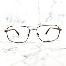 Force by Marchon Eyeglasses Coffee Brown Aviator Full Rim Frames 59-18-135