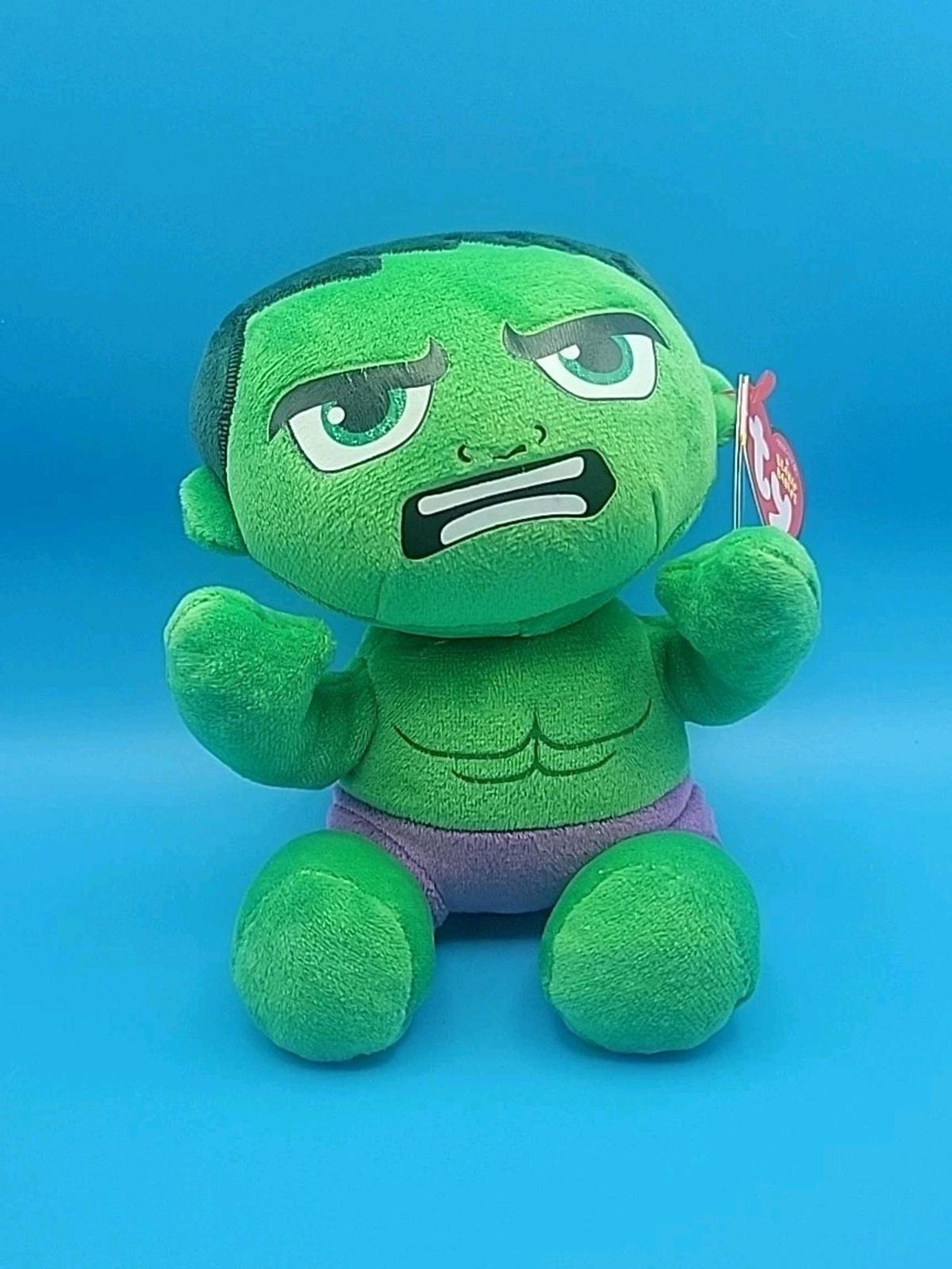 Ty Beanie Baby - HULK (NEW Soft Plushy Version)(Marvel) 6"Stuffed Plush Toy MWMT
