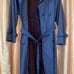 Burberry Trench Coat Size Small Color Blue