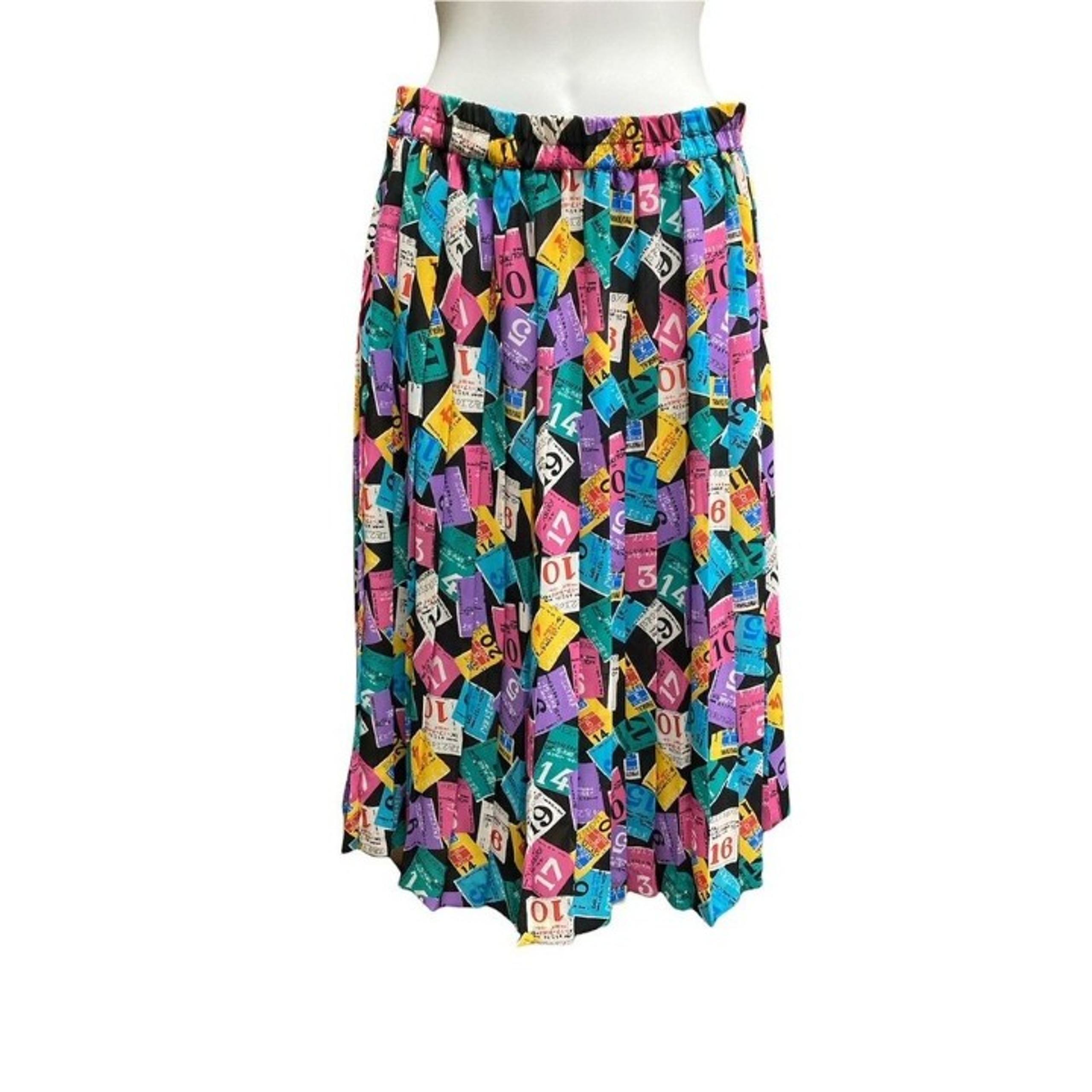 Vintage DVF Diane Von Furstenberg Pleated Skirt Size Small