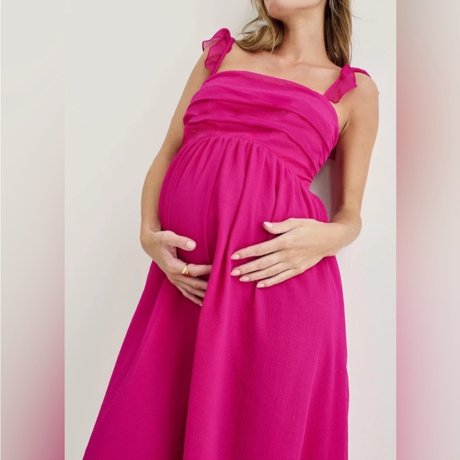 Hatch Celeste Ruffle Maternity Dress